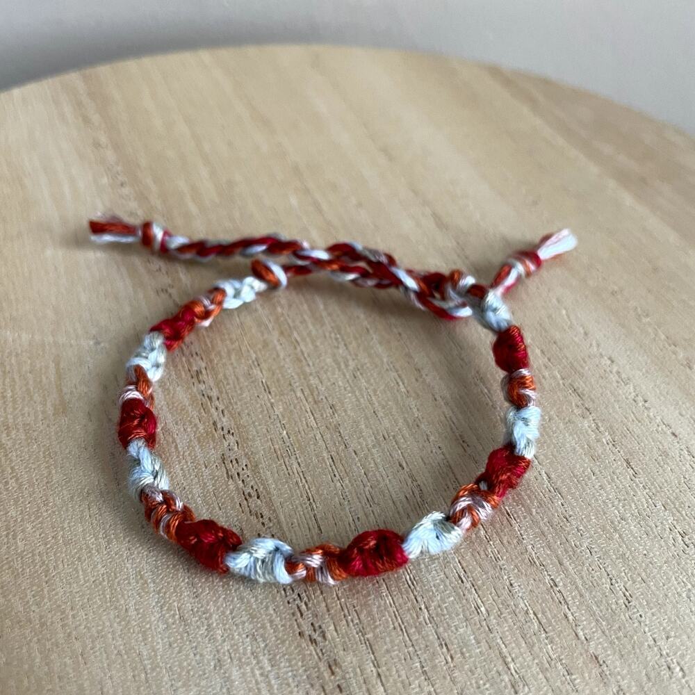 Abilene Bracelet anklet trendy comfortable‎ tie embroidery thread woven gift